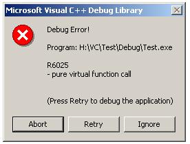 Debug error c