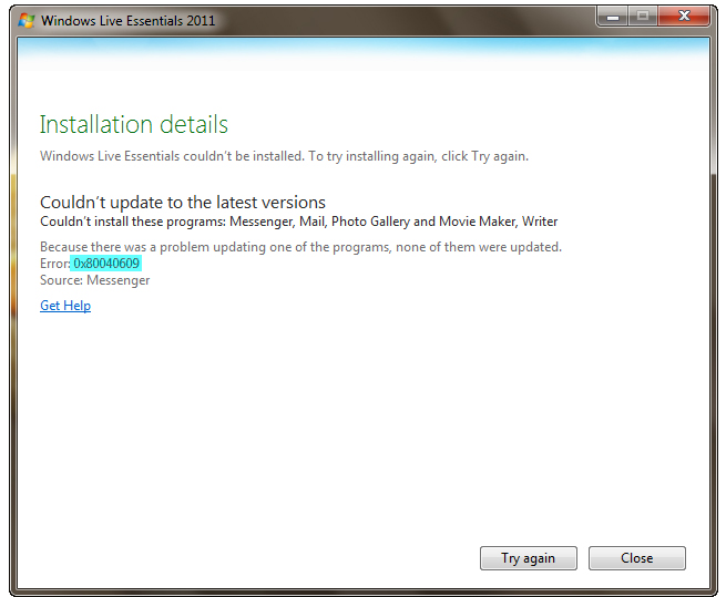 windows live essentials update