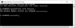 stop windows update