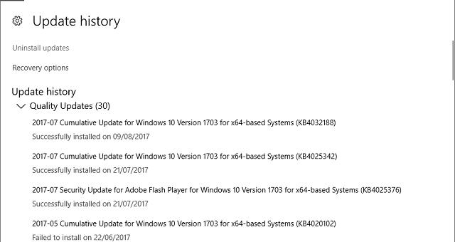update error 0x80070652