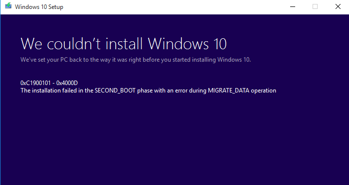 Windows 10 Update Error Code 0x8007042B – 0x4000D
