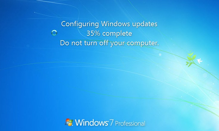 Windows April 2019 update stuck