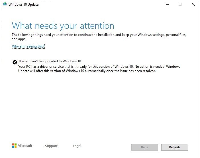 Windows 10 what needs your attention