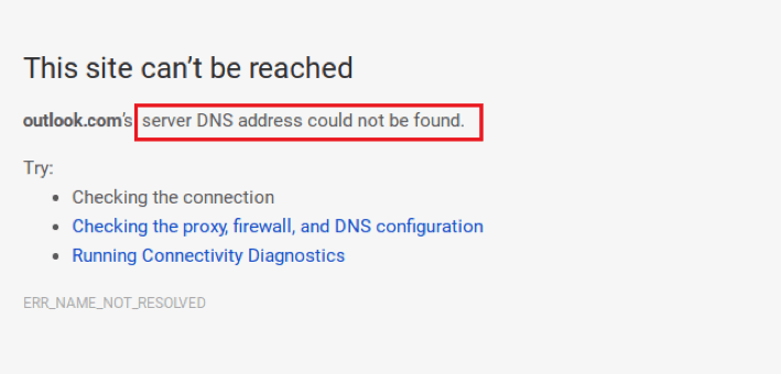Windows 10 Internet error
