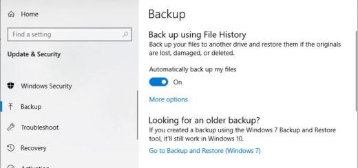 Back up files