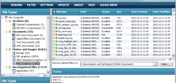 recover deleted files